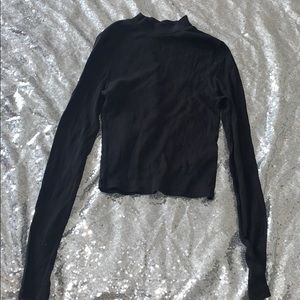Black crop top